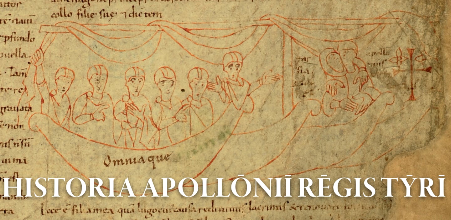 Apollonius and Tarsia reunited, an illustration from the Apollonius Pictus held in the Hungarian national library.